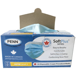 Canadian Made ASTM Level 2 Procedural / Surgical Face Mask  - PENN Protective Equipment